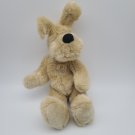 FAO Schwarz Tan Puppy DogJointed 12" Plush Stuffed Animal CLEAN
