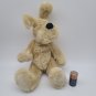 FAO Schwarz Tan Puppy DogJointed 12" Plush Stuffed Animal CLEAN