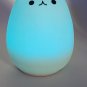 Octpeak Ambient Lamp,Cat Shaped Night Light USB Charging Silicone Color Changing