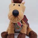 Vintage 1994 Gibson Greetings Christmas Reindeer 12” Stuffed Animal Plush Nylon