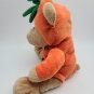 Hallmark Halloween Teddy Bear in Jack o' Lantern Pumpkin Suit Costume 10" Brown