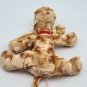 Dan Dee 10" Puppy Dog Plush Floppy Brown Red Heart Shaped Nose Plush *CLEAN*