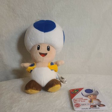 Super Mario All Star Collection BLUE TOAD 8" [ 31 ] 2017 Genuine Little Buddy