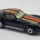 Vintage Matchbox Superfast Chevrolet Corvette No.62 Black Die Cast 1:58 EUC