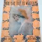 You're More Than The world To Me Sheet Music