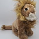 Vintage Lion Plush Stuffed Animal Brown Sitting 10” CLEAN