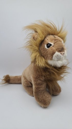 Vintage Lion Plush Stuffed Animal Brown Sitting 10&acirc;�� CLEAN