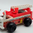 VINTAGE FISHER PRICE FIRE TRUCK WITH DRIVER & LADDER – 1968