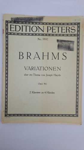 No. 3892  BRAHMSVARIATIONEN Sheet Music SEE PICS