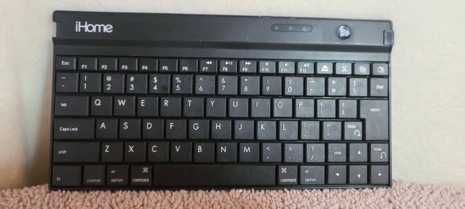 iHome Type Swivel Bluetooth Wireless Keyboard Model IHIP2103N