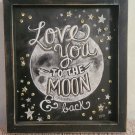 9" x 8" Love You to the Moon and Back LED Framed Wall Decor-Primitives by Kathy