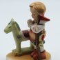 Little Knight in Prayer With His Horse Vintage 1940's-1950's
