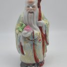 Vintage Chinese Shou Xing Figurine Porcelain God Of Longevity 8"