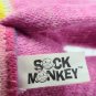 Inter-American Products 11" PomPom Sock Monkey Pink Rainbow Striped 2019 Plush