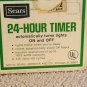 Vintage Sears 24 Hour Automatic Timer Wood Grain Model 796.66000 WORKS