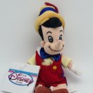 The Disney Store Mini Bean Bag 8" Pinocchio The Boy Bean Plush Toy RETIRED NWT