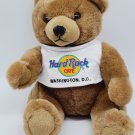 Hard Rock Cafe WASHINGTON DC 1999 TEDDY BEAR Plush w/ Neon HRC Logo Tee T-Shirt