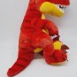 Build A Bear Workshop Red Dinosaur Velociraptor Raptor TREX Plush BABW CLEAN