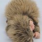 Anne Geddes Hedgehog Sleeping Baby Doll Plush 9" Vinyl Collectible Vintage 1999