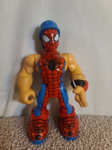 Spiderman Playskool Toy Figure Cap Watch Time Marvel Toybiz 2005