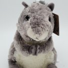 Aurora Squirrel Plush 6'' Gray Stuffed Animal Hands Together