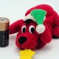 CLIFFORD THE BIG RED DOG Scholastic PLUSH Beanie CHRISTMAS SANTA HAT Star 6â