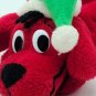 CLIFFORD THE BIG RED DOG Scholastic PLUSH Beanie CHRISTMAS SANTA HAT Star 6â
