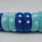Slither.io 8&acirc;�� Bendable Plush Toy Blue Aqua Stars CLEAN