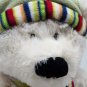 Russ Berrie Bernard the Polar Bear Rikey Austin 12" White Plush Animal *CLEAN*