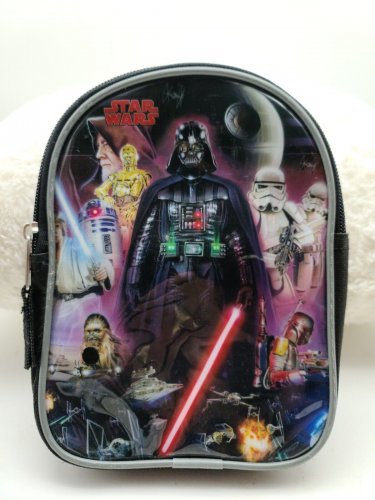 NEW DISNEY STAR WARS Mini Backpack With Straps Darth Vader *CLEAN*