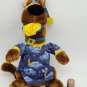 Vintage 1998 Cartoon Network Scooby-Doo Nighttime Plush Toy Play By Play *CLEAN*