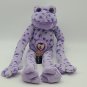 Peace And Love Frog Hugs Purple Polka Dot w/ Heart Plush Frog 16&acirc;�� *RARE*