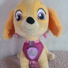 Paw Patrol Sky 11" Plush Chest Light Up Talking Hero Stuffed Animal- big head