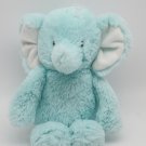 Carters Elephant Blue Aqua White Ears Plush Stuffed Animal Soft Baby TOY 2017