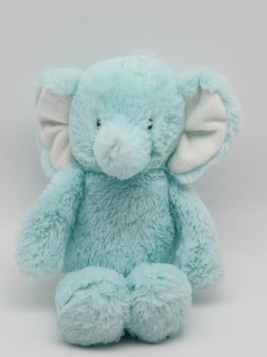 Carters Elephant Blue Aqua White Ears Plush Stuffed Animal Soft Baby TOY 2017