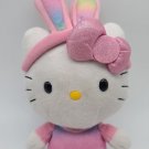 Ty Easter Hello Kitty with Pink Rainbow Bunny Ears Plush Sanrio 2013 Rabbit