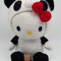 Sanrio HELLO KITTY BLACK & WHITE PANDA COSTUMES Plush Stuffed Animal 9â Toy