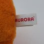AURORA 8" Halloween Orange Skeleton Girl Plush Stuffed Animal Bow EUC