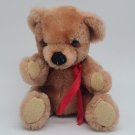 Vintage Dakin Small 6" Plush Brown Bear Stuffed Animal 1981 *CLEAN*