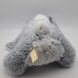 Plush White Gray Bunny Rabbit 2021 Stripe Bow Soft Stuffed Animal CLEAN