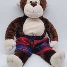 Build a Bear Monkey w/ Boxers Soft Plush 19"  Brown Stuffed Animal CLEAN
