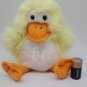Princess Soft Toys Plush Beanie Yellow Duck 16" Floppy Happy Cute 2001