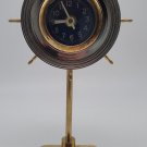 Pendulux Skipper Nautical Ship Boat Desk Table Clock Steering Wheel Helm Mantel