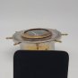 Pendulux Skipper Nautical Ship Boat Desk Table Clock Steering Wheel Helm Mantel