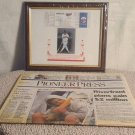 EDDIE MURRAY Full 3000 HIT Unused Ticket INDIANS vs Twins HOF & Newspaper