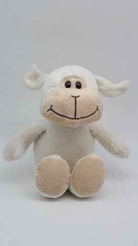 Ferrero Kinder Cream Tan Baby Lamb Plush 10&acirc;�� Beige Ivory Sheep Stuffed Animal
