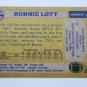 1982 TOPPS #486 RONNIE LOTT ROOKIE CARD RC SAN FRANCISCO 49ERS HOF