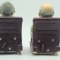 VTG Ceramic Figurine "Elderly Couples at Home" Music Boxes Japan *AS-PICTURED*