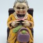 VTG Ceramic Figurine "Elderly Couples at Home" Music Boxes Japan *AS-PICTURED*