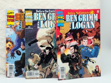 Before the Fantastic 4 Ben Grimm and Logan #1-3 (2000 Marvel) *AS-PICTURED*